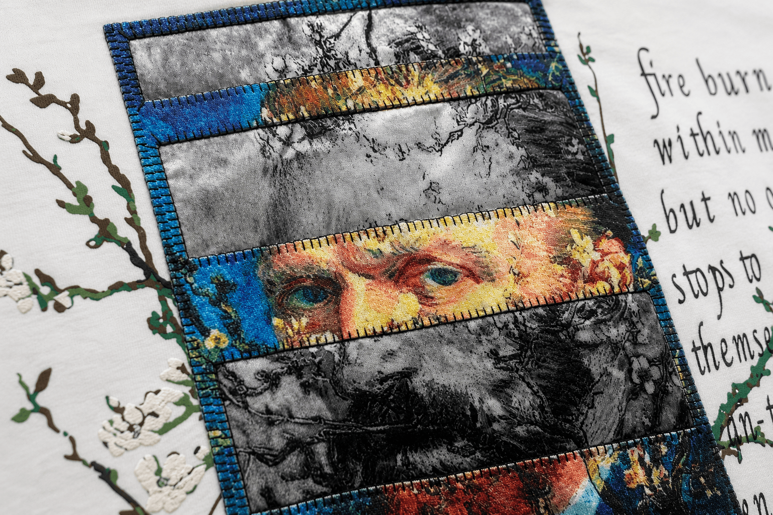 Футболка оверсайз с портретным коллажем на спине — футболки — цвет Белый — деталь изделия